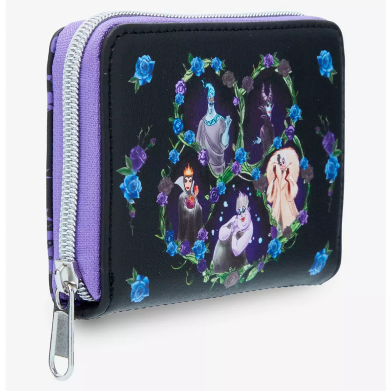 Portefeuille disney villains floral icons LOUNGEFLY