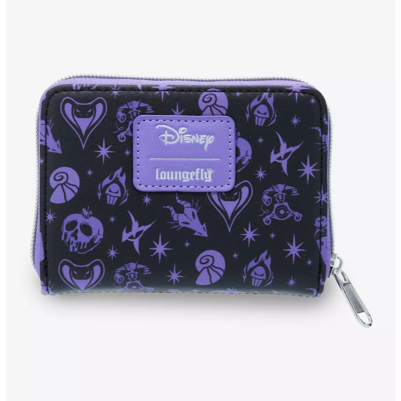 Portefeuille disney villains floral icons LOUNGEFLY