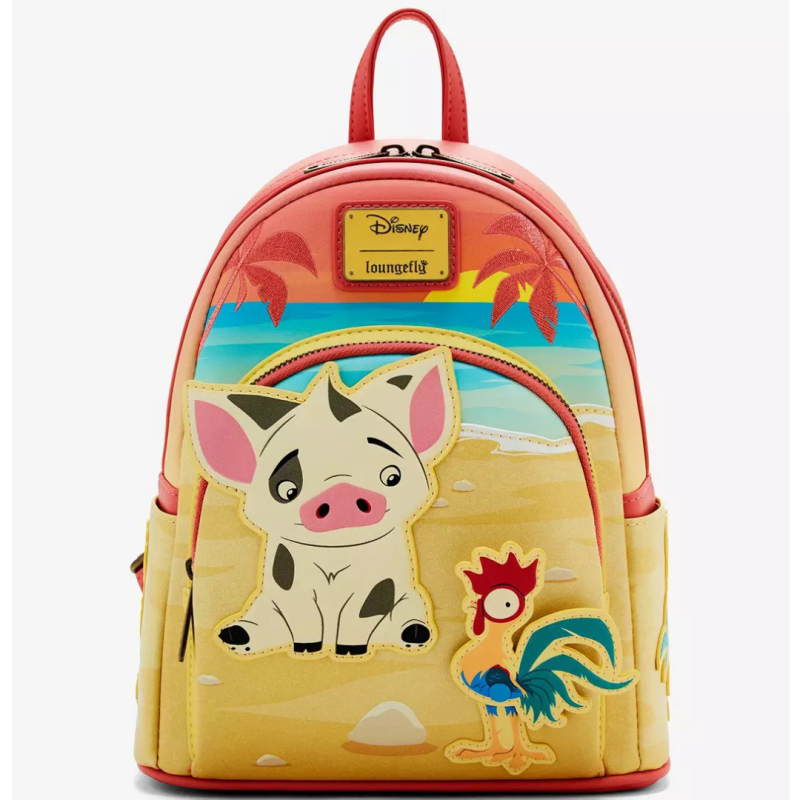 Sac à dos Pua et Hei Hei sunset Vaiana LOUNGEFLY