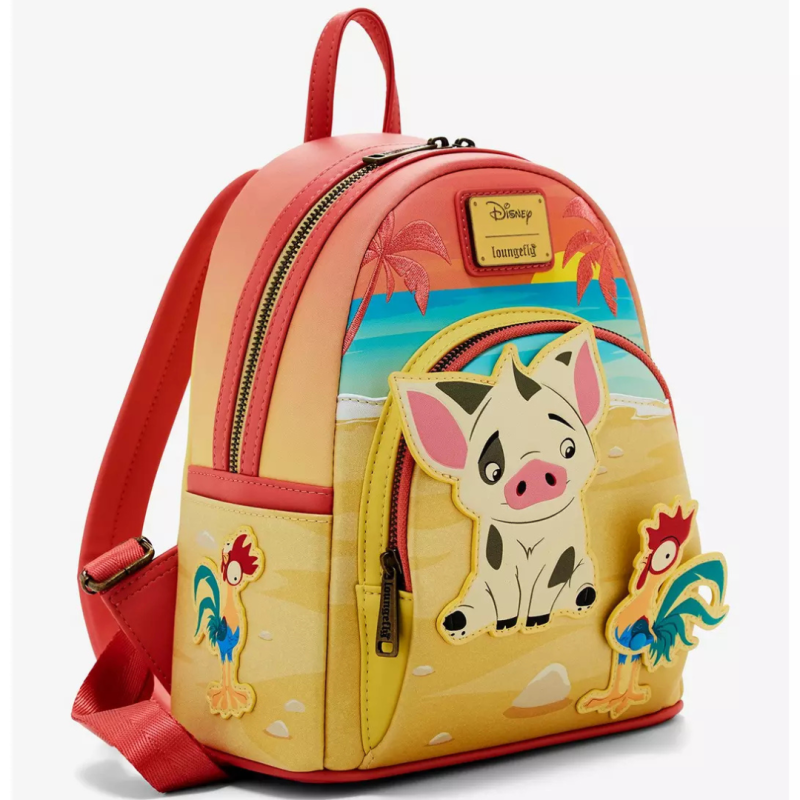 Sac à dos Pua et Hei Hei sunset Vaiana LOUNGEFLY