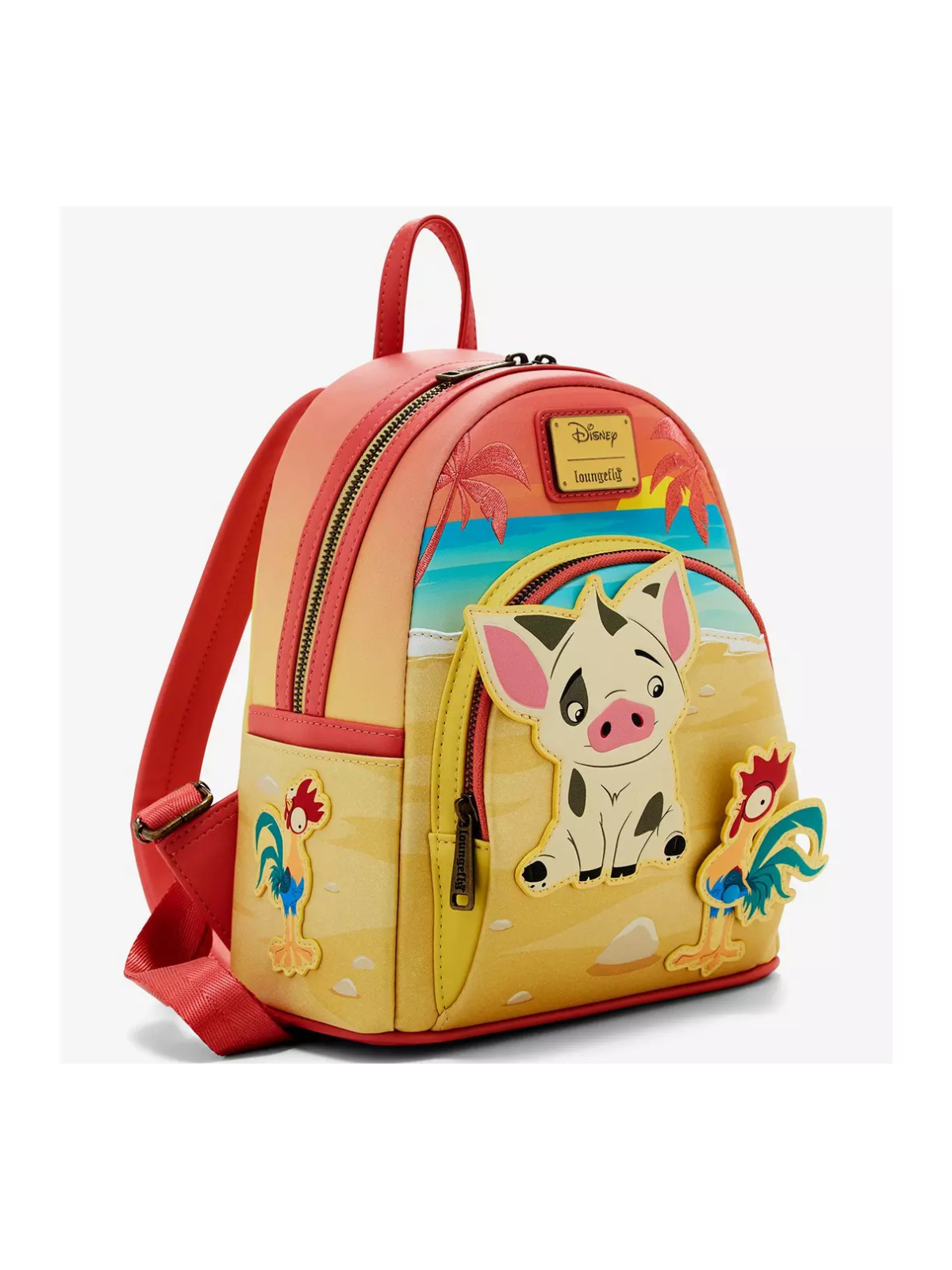 Sac à dos Pua et Hei Hei sunset Vaiana LOUNGEFLY