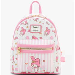 Sac à dos AOP Striped My Mélodie Sanrio LOUNGEFLY
