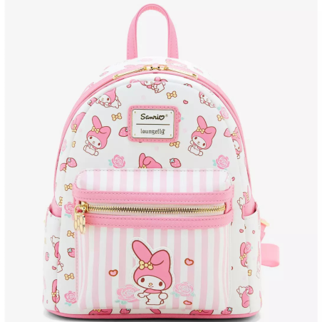 Sac à dos AOP Striped My Mélodie Sanrio LOUNGEFLY