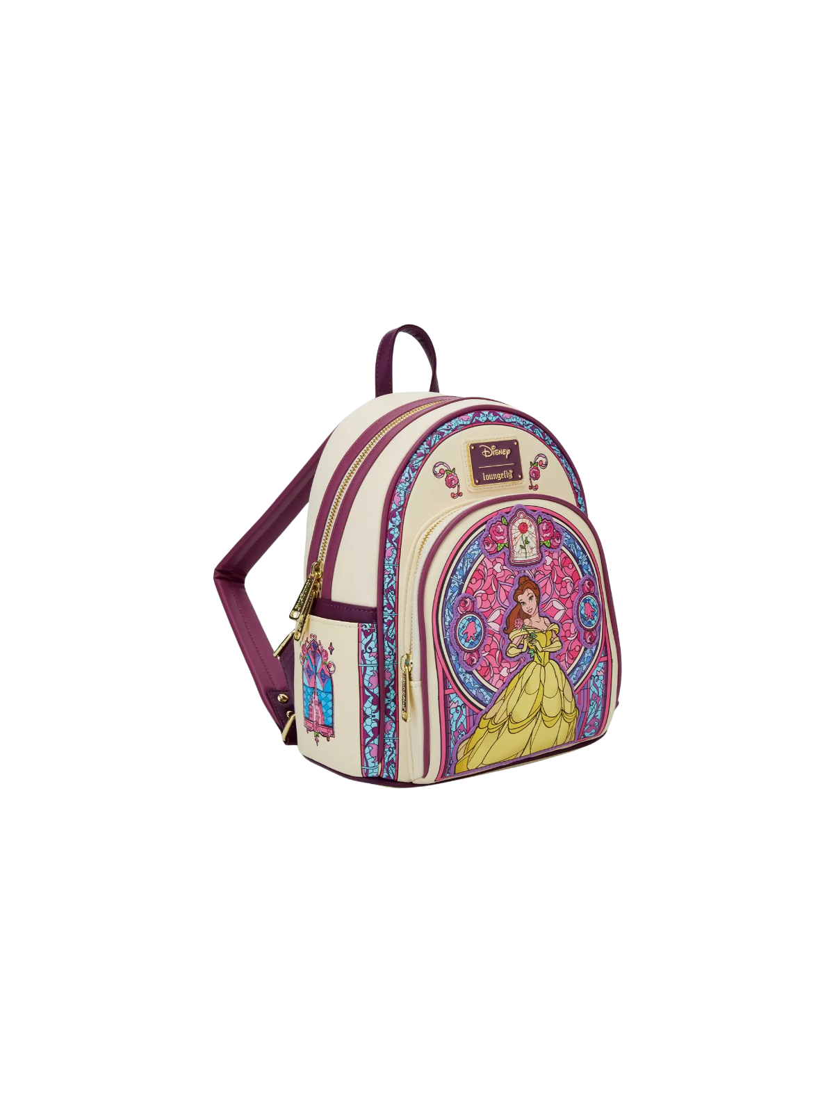 Sac à dos Belle stained glass portrait La belle & la bête LOUNGEFLY
