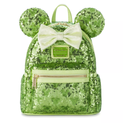 Sac à dos Minnie Mouse Sequin Fée clochette vert LOUNGEFLY