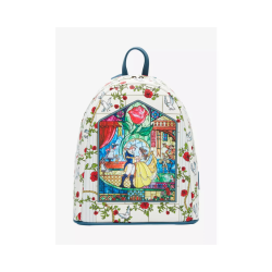 Sac à dos Belle Stained glass La belle & la bête LOUNGEFLY