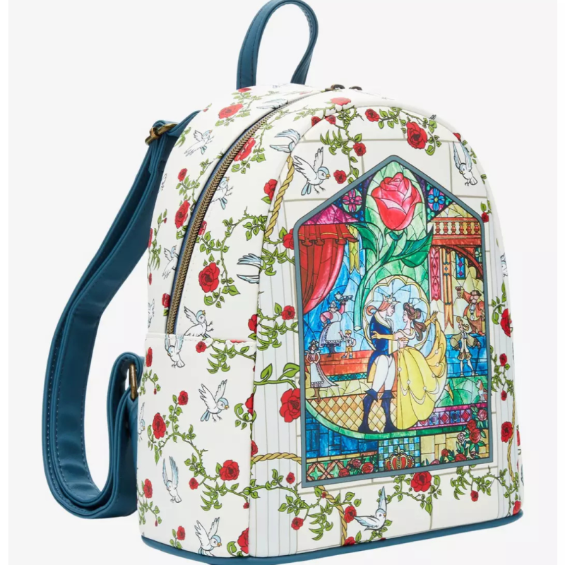 Sac à dos Belle Stained glass La belle & la bête LOUNGEFLY