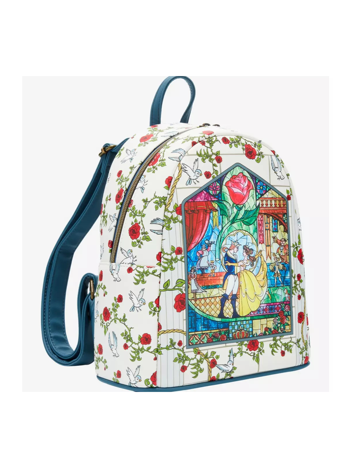 Sac à dos Belle Stained glass La belle & la bête LOUNGEFLY