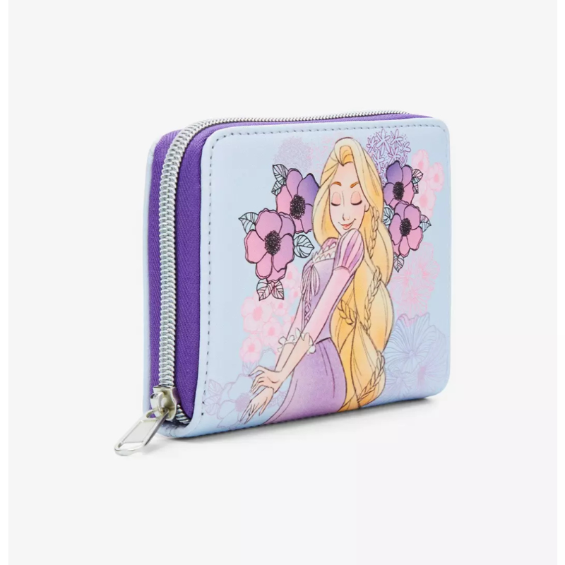 Portefeuille pastel flowers Raiponce LOUNGEFLY