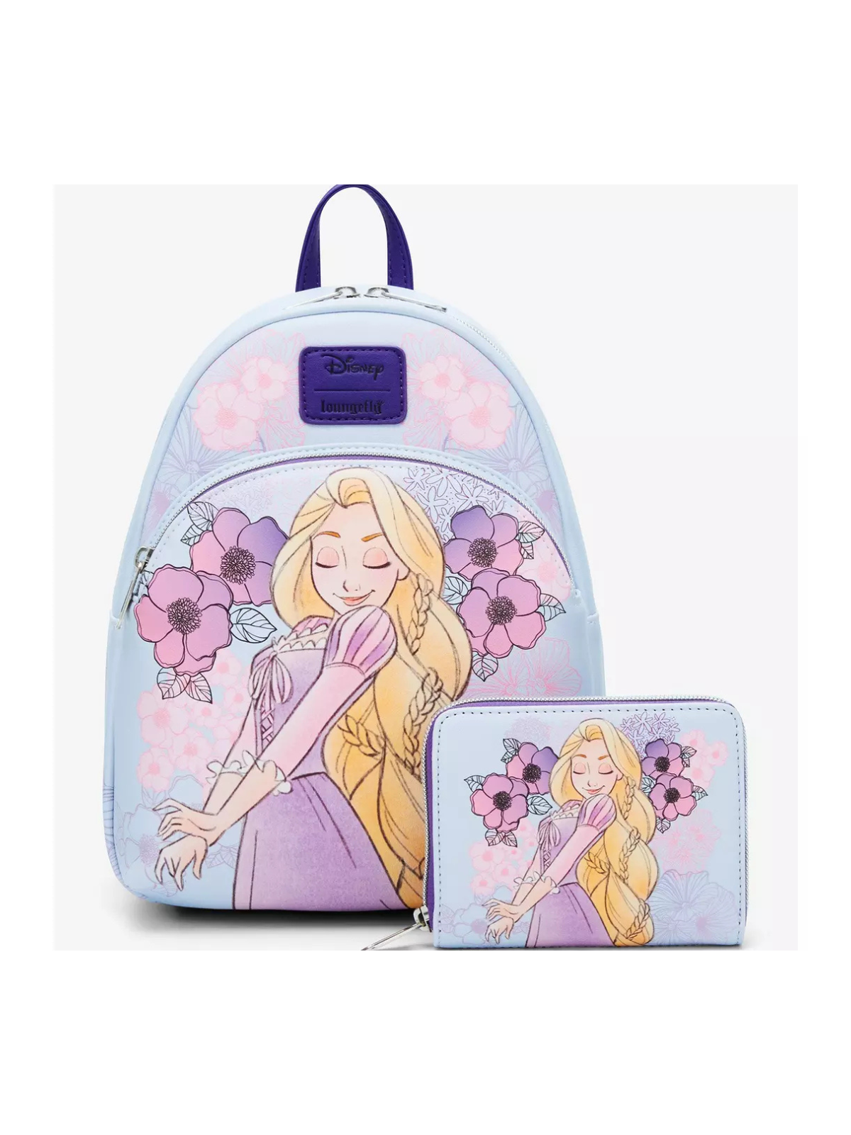 Portefeuille pastel flowers Raiponce LOUNGEFLY