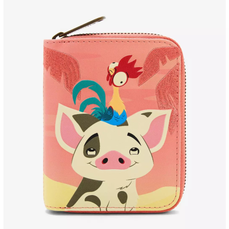 Portefeuille Pua & HeiHei sunset Vaiana LOUNGEFLY