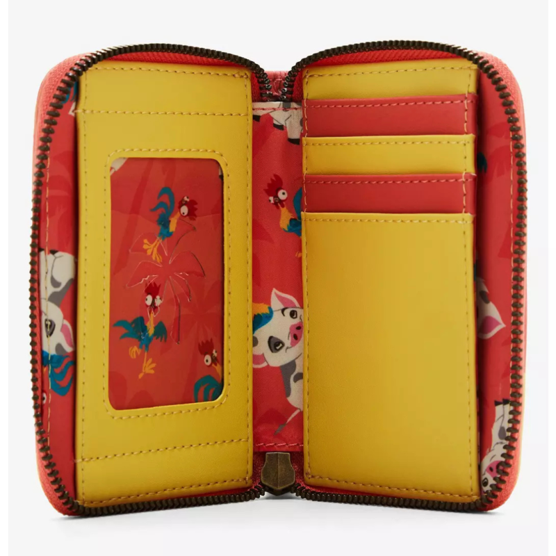 Portefeuille Pua & HeiHei sunset Vaiana LOUNGEFLY