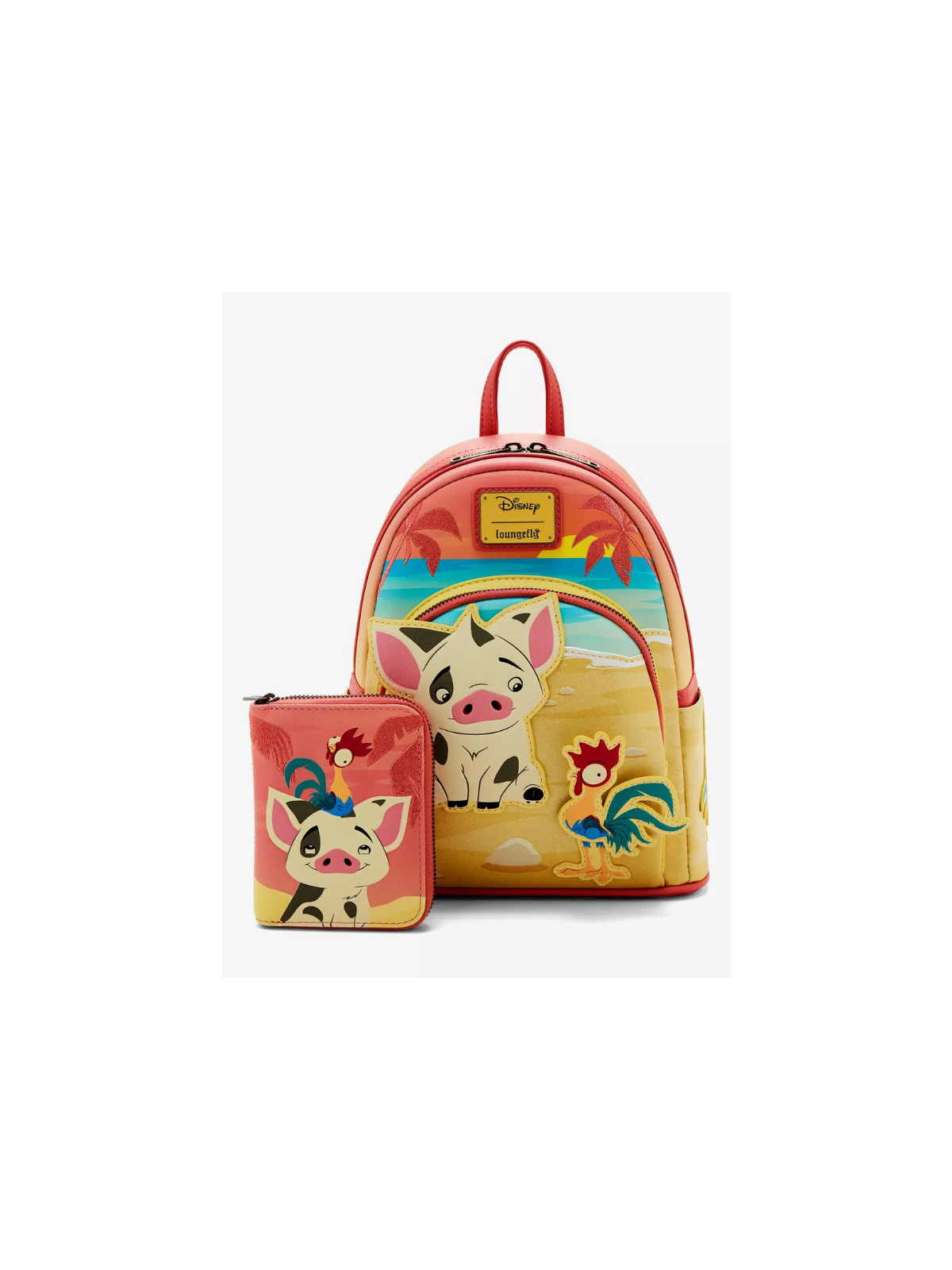 Portefeuille Pua & HeiHei sunset Vaiana LOUNGEFLY