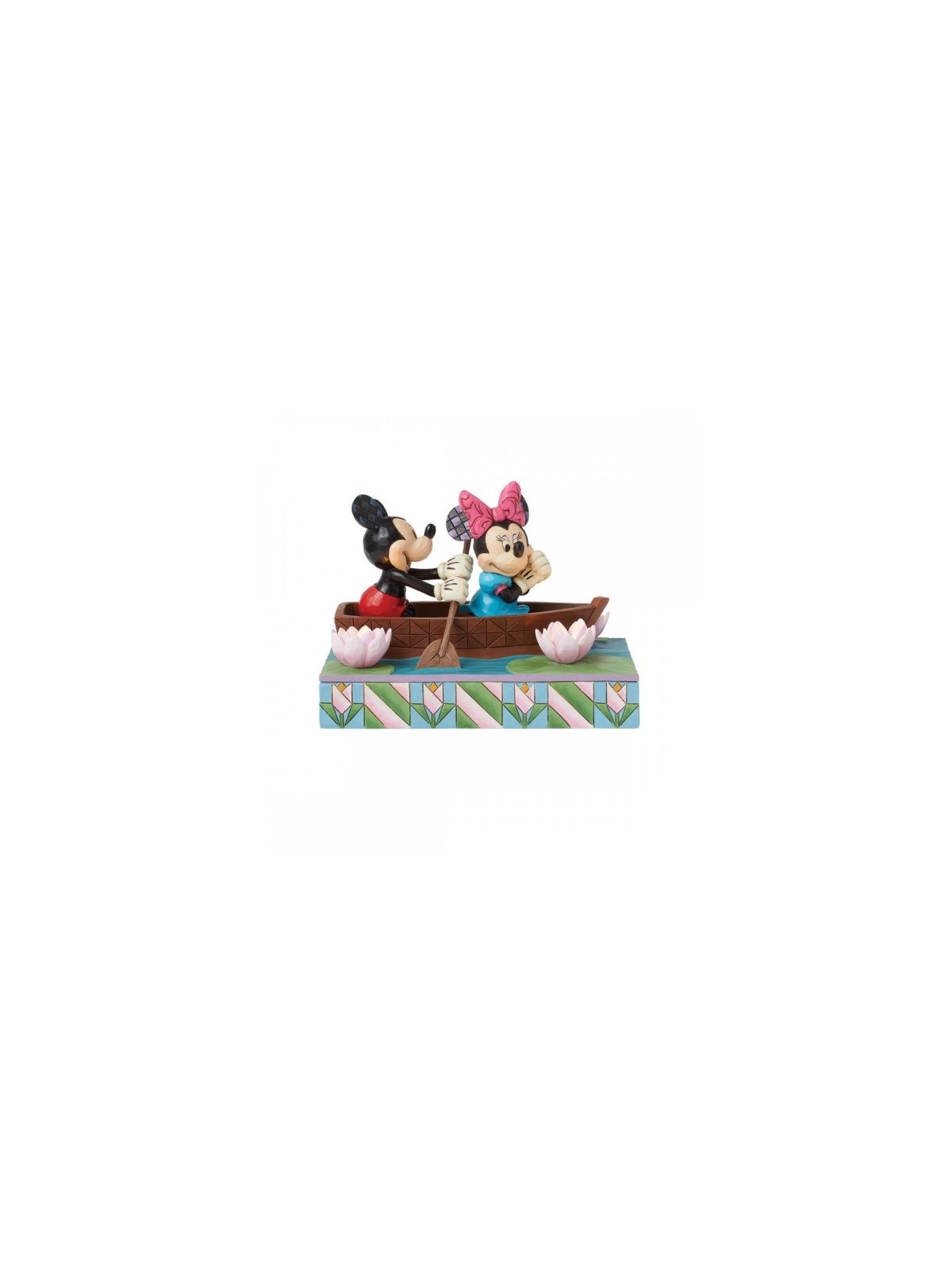 Figurine Mickey & Minnie love rowboat Disney traditions 6016328