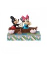 Figurine Mickey & Minnie love rowboat Disney traditions 6016328