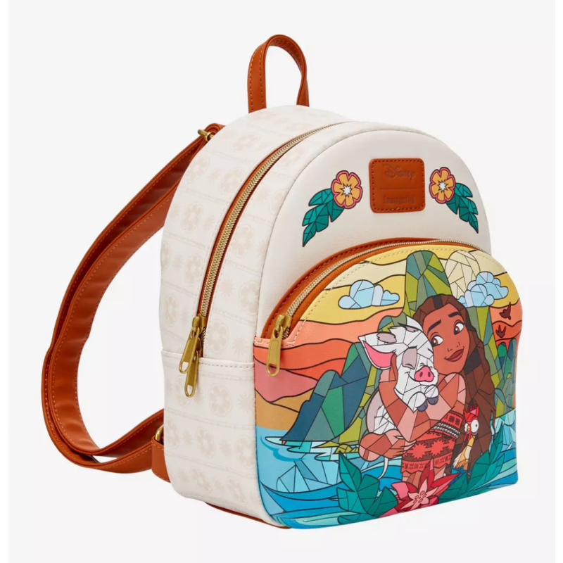 Sac à dos stained glass Vaiana and friends LOUNGEFLY