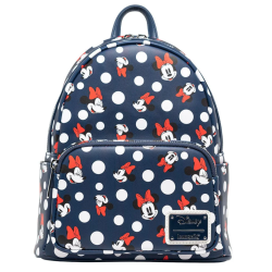 Sac à dos Minnie Mouse Polka dot navy LOUNGEFLY