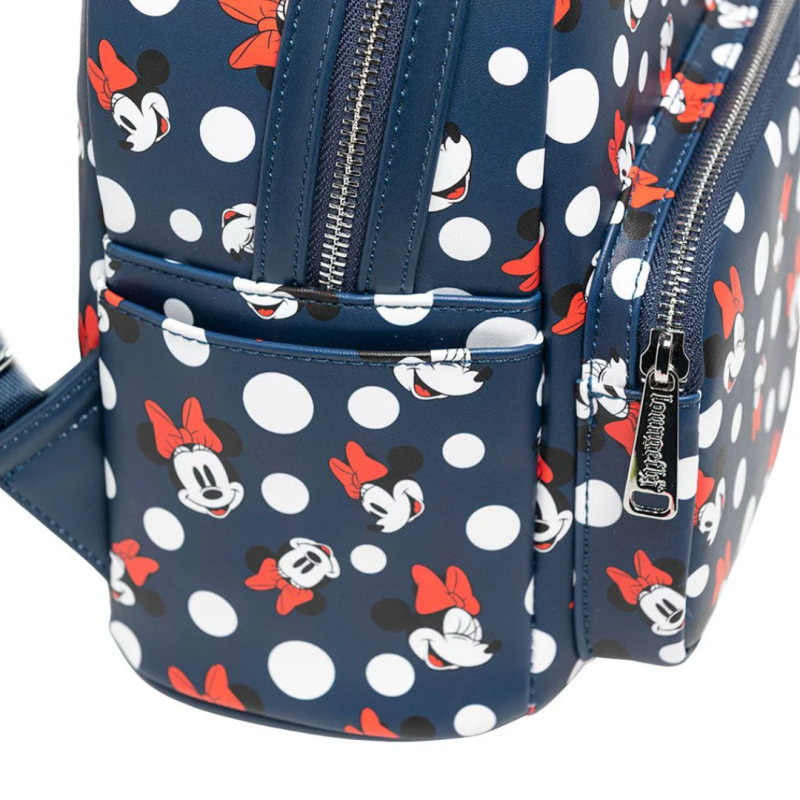 Sac à dos Minnie Mouse Polka dot navy LOUNGEFLY