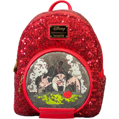 Sac à dos Disney villains Evil Queen snowglobe Blanche-neige LOUNGEFLY
