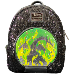 Sac à dos Disney villains Maléfique snowglobe La belle au bois dormant LOUNGEFLY