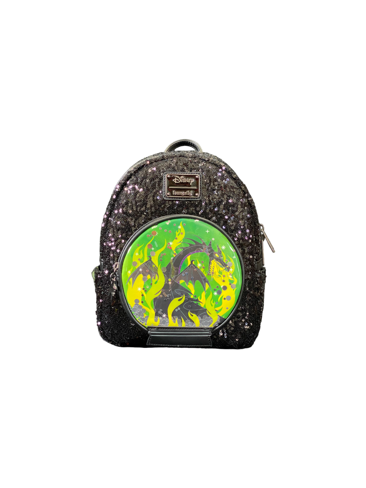 Sac à dos Disney villains Maléfique snowglobe La belle au bois dormant LOUNGEFLY
