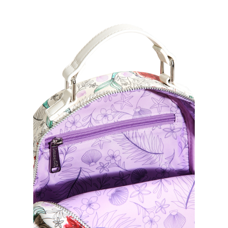 Sac à dos Ariel Sketch Print La petite sirène LOUNGEFLY