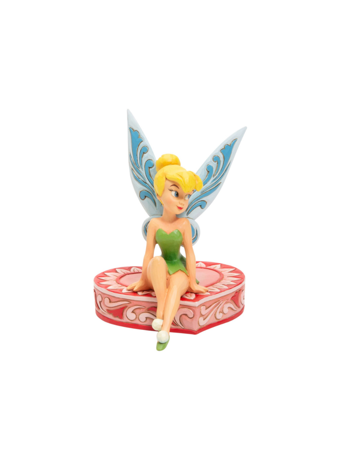 Figurine Fée clochette assise sur coeur Disney traditions 6005966