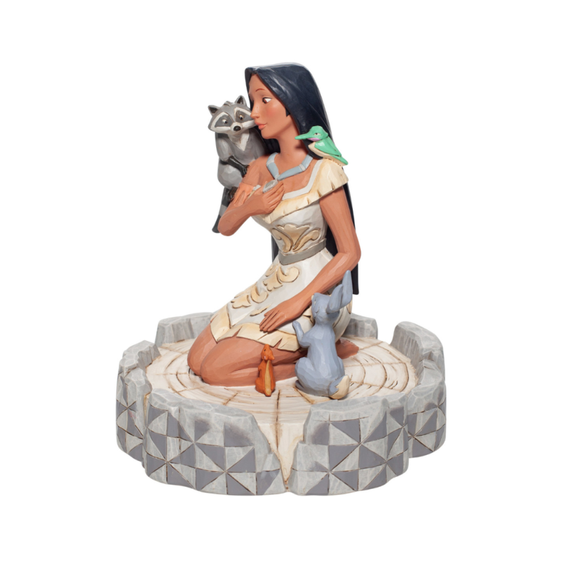 Figurine Pocahontas white woodland Disney traditions 6007062