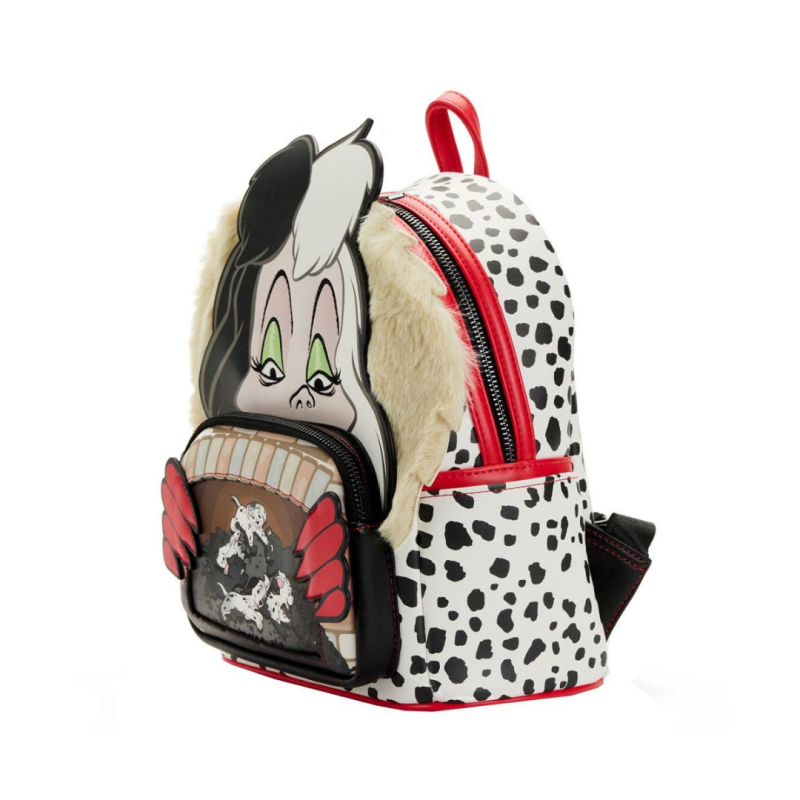 Sac à dos vilains scène Cruella 101 Dalmatiens LOUNGEFLY