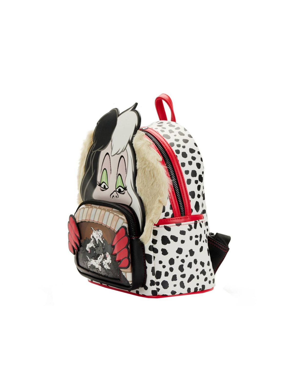 Sac à dos vilains scène Cruella 101 Dalmatiens LOUNGEFLY