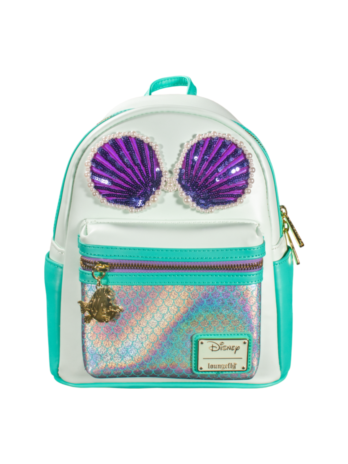 Sac à dos sequins and pearl La petite sirène LOUNGEFLY
