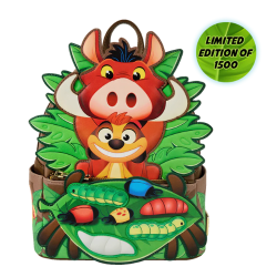 Sac à dos Timon & Pumba Grubs Le Roi Lion LOUNGEFLY