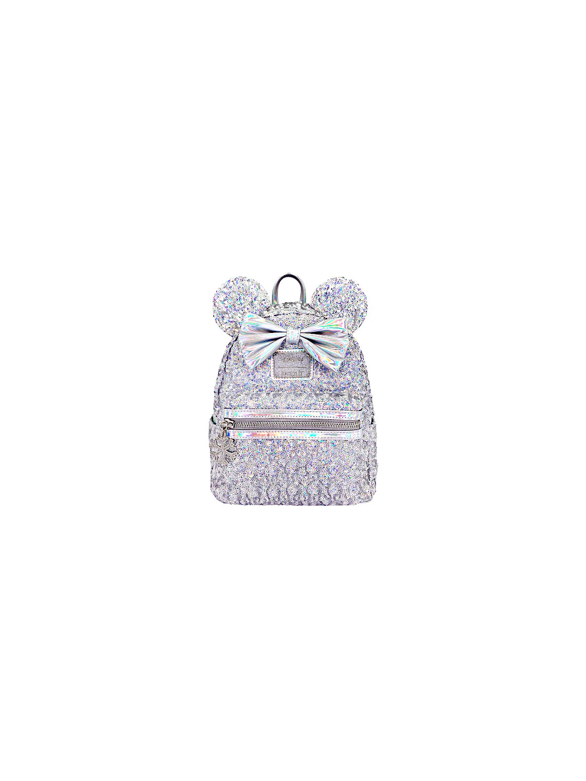 Sac à dos Silver sequins holographic Minnie Mouse LOUNGEFLY