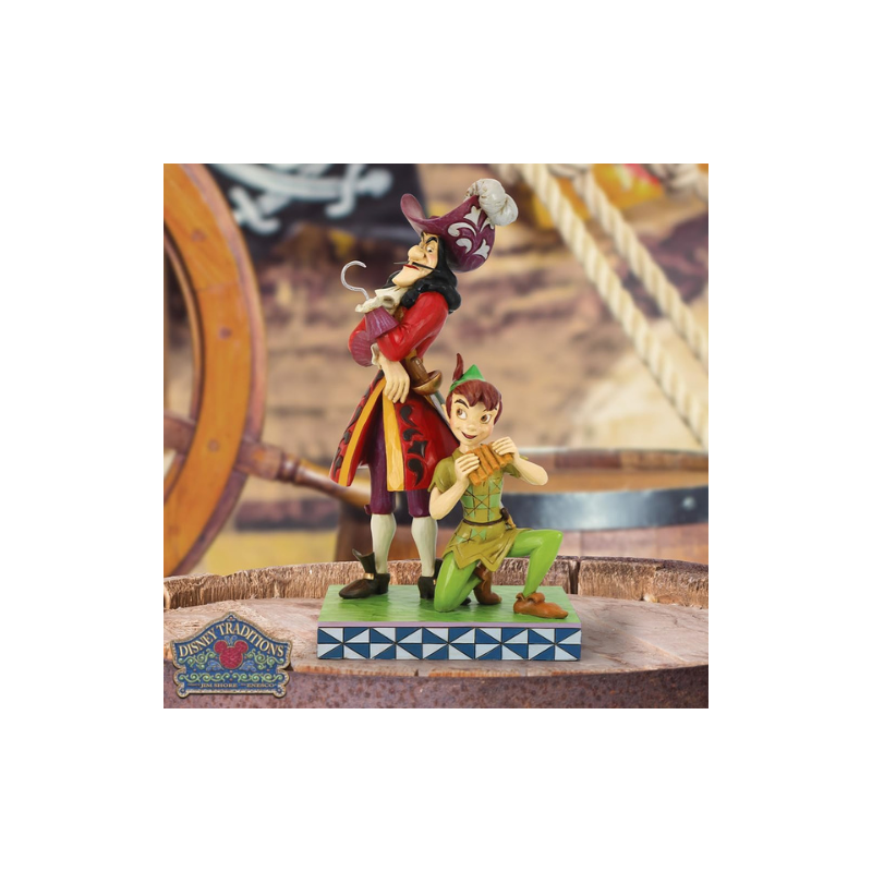 Figurine Le bien et le mal Peter pan et capitaine crochet Disney traditions 6011928