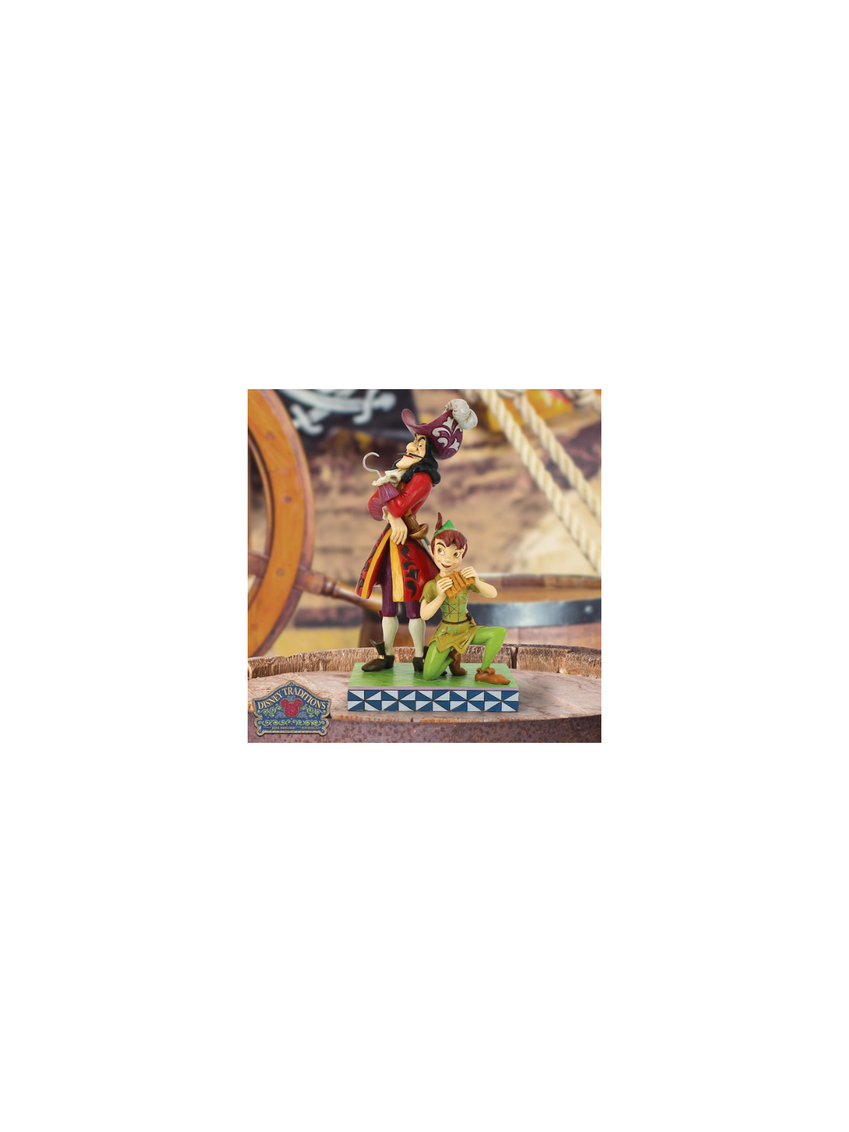 Figurine Le bien et le mal Peter pan et capitaine crochet Disney traditions 6011928