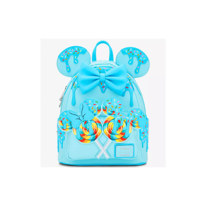 Sac à dos lollipop blue sprinkles Minnie mouse LOUNGEFLY