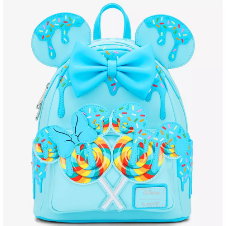 Sac à dos lollipop blue sprinkles Minnie mouse LOUNGEFLY