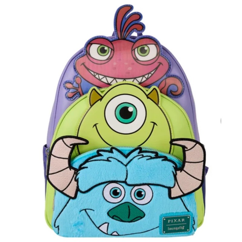 Sac à dos triple pocket Monstres & Cie LOUNGEFLY