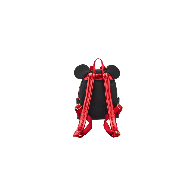 Sac à dos metallic red bow ears Minnie Mouse LOUNGEFLY