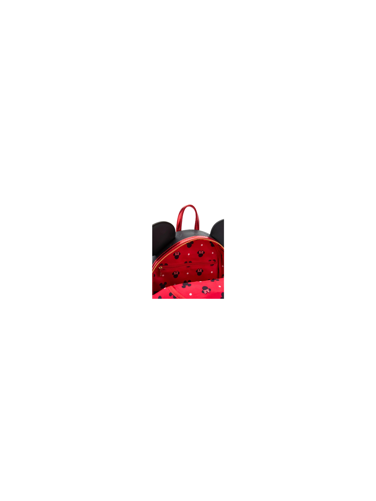 Sac à dos metallic red bow ears Minnie Mouse LOUNGEFLY