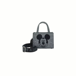 Sac à bandoulière Grey denim Mickey Mouse LOUNGEFLY