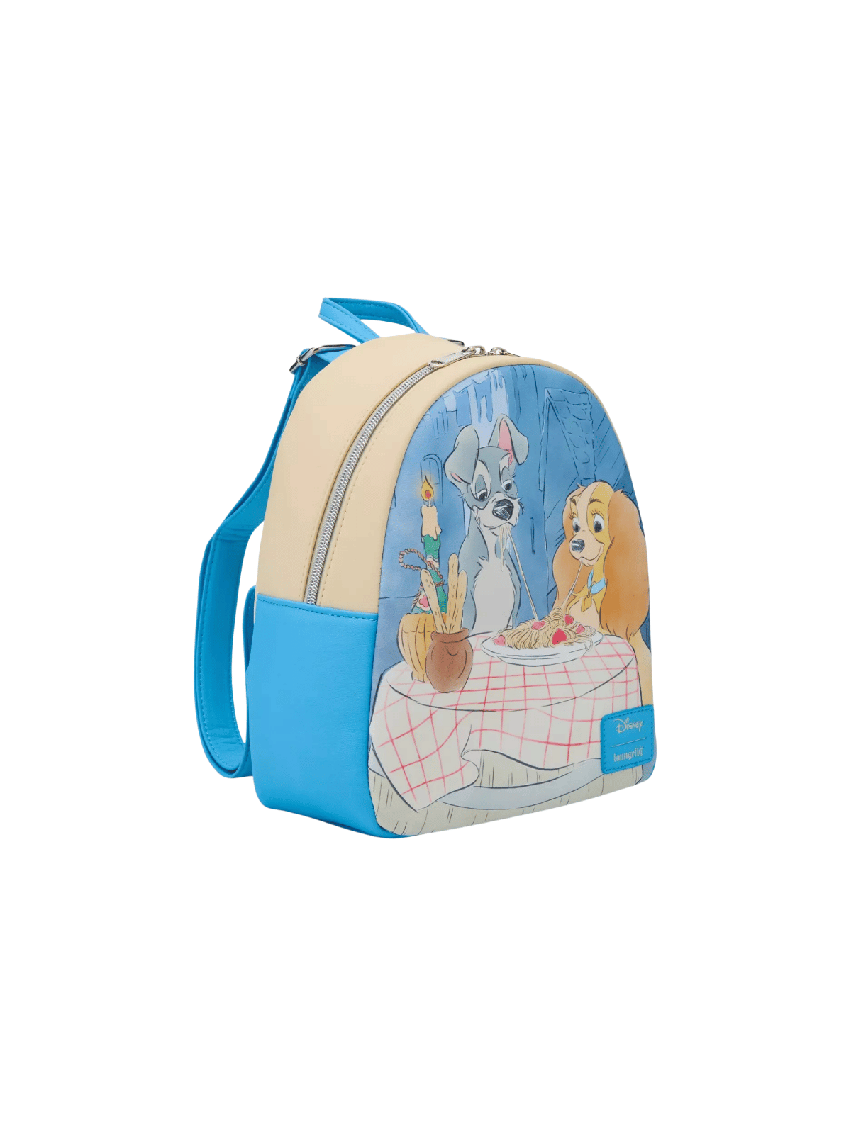 Sac à dos Spaghetti scène La belle & le clochard LOUNGEFLY