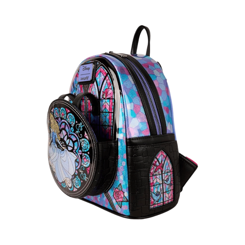 Sac à dos Princess Aurore Stained glass La belle au bois dormant LOUNGEFLY