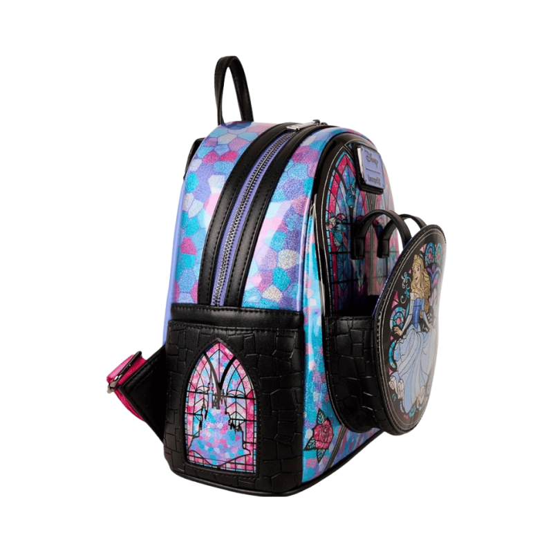 Sac à dos Princess Aurore Stained glass La belle au bois dormant LOUNGEFLY