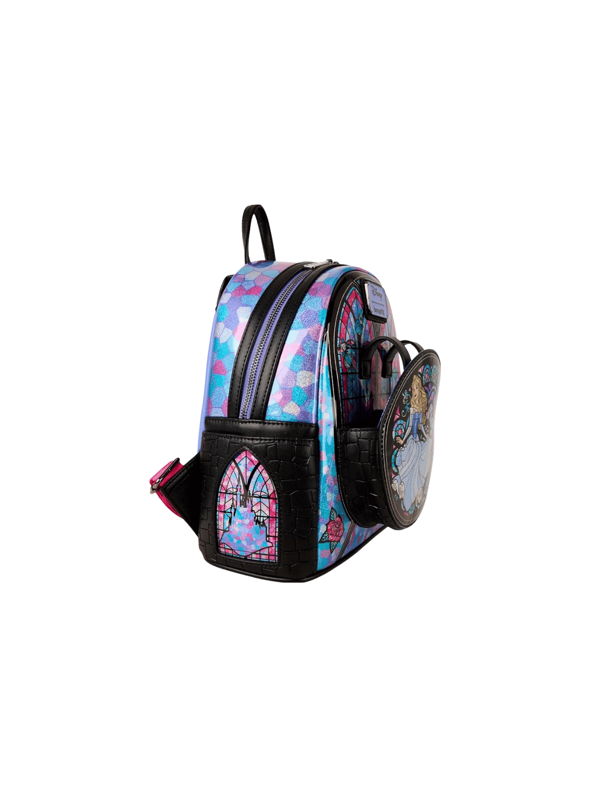 Sac à dos Princess Aurore Stained glass La belle au bois dormant LOUNGEFLY