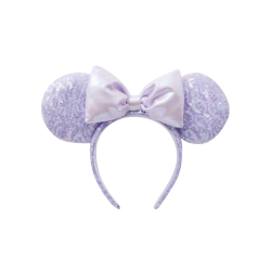 Ears sequins Minnie mouse Lilas Disney
