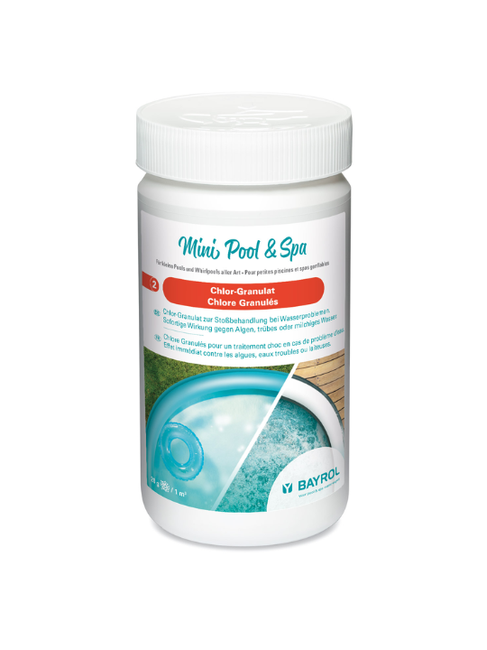 Chlore granulés 1kg BAYROL 1133106 désinfection rapide piscine