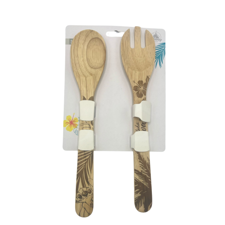 Set couvert en bois Stitch Disney
