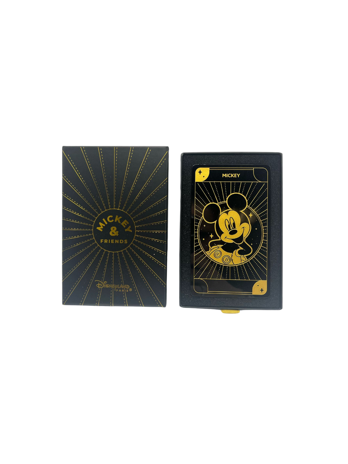 Carte à collectionner Mickey en verre Arribas Disney