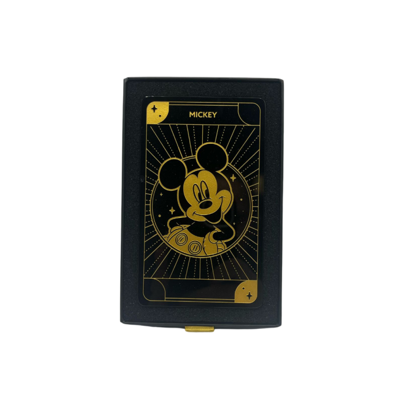 Carte à collectionner Mickey en verre Arribas Disney